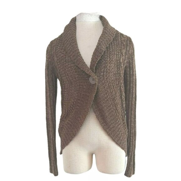Rue21 Size XL Cardigan Sweater Womens  Brown Chunky Knit Button Front Casual - Picture 2 of 8